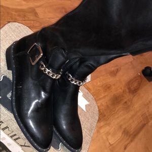 Zara leather boots